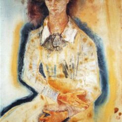 Authentic Expressionist Style Oil Painting - 'Portrait of Lotte Franzos' by Oskar Kokoschka - Dafen Village's Exclusive Creation