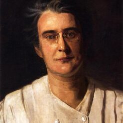 Stunning Hand-Painted Realistic Oil Canvas Portrait of Lucy Langdon Williams Wilson Inspired by Thomas Eakins (1908) - Dafen Village Artistry