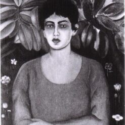 Custom Oil Painting Inspired by Frida Kahlo’s Portrait of Lupe Marín – Hand-Painted Naïve Art Reproduction from DaFen Village Studio | Mexican Fine Art Portrait for Home, Office, and Gallery Décor