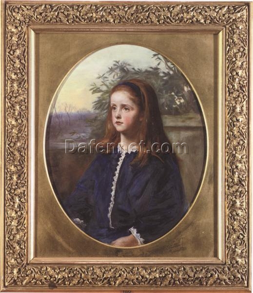 Hand – painted Replica of John Everett Millais’ “Portrait of Margaret Fuller Maitland” – Realistic Oil Painting from Dafen Village