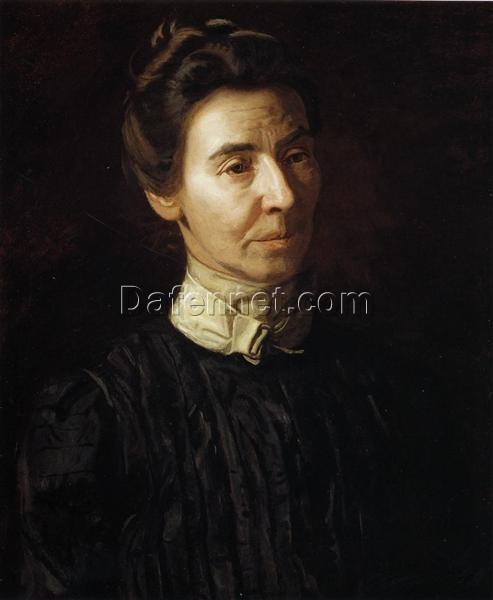 Hand-Painted Replica of Thomas Eakins’ “Portrait of Mary Adeline Williams” (1899) – Exquisite Realist Portrait Oil Painting on Canvas from Dafen Village