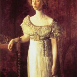 Authentic Hand - Painted Realistic Oil Canvas Portrait of Miss Helen Parker Inspired by Thomas Eakins (1908) - Dafen Village Reproduction