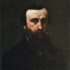 Exquisite 1862 Gustave Courbet 'Portrait of Monsieur Nicolle' Realist Oil on Canvas Portrait - 60x49 cm, Inspired by a Private Collection Treasure
