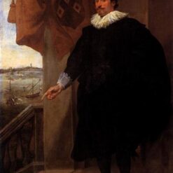 Dafen Village Hand-Painted “Portrait of Nicolaes van der Borght” INSPIRED BY Anthony van Dyck's c.1620 Baroque Portrait for Art Lovers