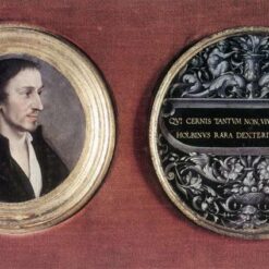 High-quality Replica of 'Portrait of Philipp Melanchthon' INSPIRED BY Hans Holbein the Younger - Northern Renaissance Oil on Panel Painting from Dafen Village for Home and Office Decoration