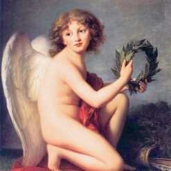 1789 Neoclassical and Rococo-Inspired Portrait of Prince Henry Lubomirski as the Genius of Fame by Vigée Le Brun Replica