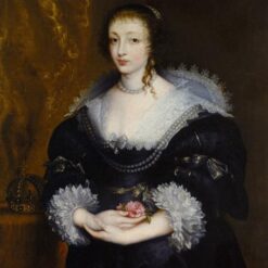 Portrait of Queen Henrietta Maria” Inspired Baroque Portrait Oil Painting - Exquisite Craft from Dafen Village Studio