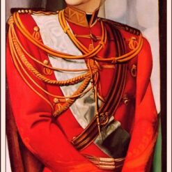 Tamara de Lempicka-Inspired "Portrait of S.A.I. Grand Duke Gavriil Kostantinovic" – Handcrafted Art Deco Portrait for Classic & Vintage Wall Art | DaFen Village Studio