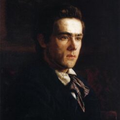 Authentic-Looking Realist Portrait "Portrait of Samuel Murray" (1889) by Thomas Eakins - Dafen Village Creation, Oil Painting for Home and Office Spaces, Adored by Art Aficionados and Those Who Appreciate the Craft of Realist Portraiture