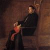 Dafen Village Inspired Reproduction of Thomas Eakins' "Portrait of Sebastiano Cardinal Martinelli" (1902) - High-Quality Realist Portrait Oil Painting for Sale, Great for Art Collections and Interior Designers Seeking Distinguished Ecclesiastical Portraits