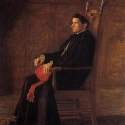 Dafen Village Inspired Reproduction of Thomas Eakins' "Portrait of Sebastiano Cardinal Martinelli" (1902) - High-Quality Realist Portrait Oil Painting for Sale, Great for Art Collections and Interior Designers Seeking Distinguished Ecclesiastical Portraits