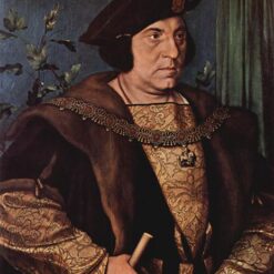 Stunning 'Portrait of Sir Henry Guildford' Replica - Dafen Village's Homage to Hans Holbein's Northern Renaissance Art