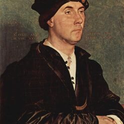 Authentic Hand - painted 'Portrait of Sir Richard Southwell' INSPIRED BY Hans Holbein the Younger - Northern Renaissance Style Oil, Panel & Tempera from Dafen Village Studio for Art Connoisseurs
