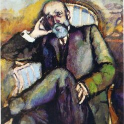 Authentic - Looking Reproduction of Marcel Duchamp's 'Portrait of the artist's father' - Handmade Fauvist Portrait Oil Painting on Canvas by Dafen Village Artisans
