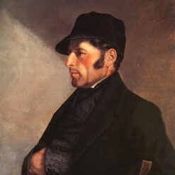 Exquisitely Hand-Painted Oil on Canvas Replica of Gustave Courbet's 'Portrait of the Artist's Father' - A Touching Realist Tribute by Dafen Village Artists for Art Lovers and Family Portrait Enthusiasts