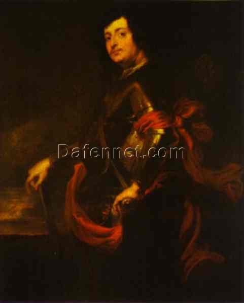 Dafen Village Hand-Painted “Portrait of the Prefect Raphael Racius” INSPIRED BY Anthony van Dyck’s 1625 Baroque Portrait for Art Aficionados