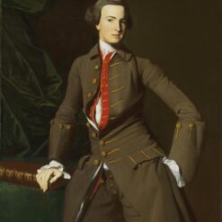 Unique Hand-Painted Oil Canvas Replica of “Portrait of the Salem” INSPIRED BY John Singleton Copley’s Neoclassical Artistry
