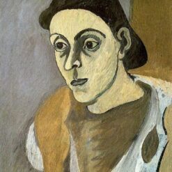Exquisite Handmade Oil on Canvas Replica of Arshile Gorky's c.1930 Post-Impressionist 'Portrait of Vartoost' for Art Connoisseurs and Luxury Home Decor