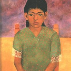 Custom Oil Painting Inspired by Frida Kahlo’s Portrait of Virginia (Little Girl) – Hand-Painted Naïve Art Reproduction from DaFen Village Studio | Mexican Fine Art for Home, Office, and Gallery Décor