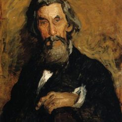 Authentic-Looking Realist Portrait "Portrait of William H. MacDowell" (1891) by Thomas Eakins - Dafen Village Creation, Oil Painting for Home and Office Spaces, Adored by Art Aficionados and Those Who Appreciate the Craft of Realist Portraiture