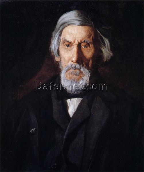 Superb Hand-Painted Replica of Thomas Eakins’ ‘Portrait of William H. MacDowell’ (1904) in Realistic Style – Dafen Village Craftsmanship on Show