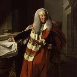 Large-Scale Hand-Painted Oil Reproduction of Portrait of William Murray INSPIRED BY John Singleton Copley’s 1815 Neoclassical Masterpiece at National Portrait Gallery, London