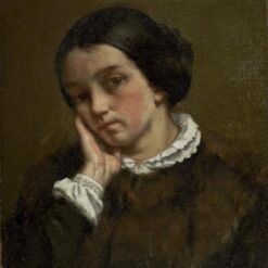 Exquisite Dafen Village Replica of Gustave Courbet's 'Portrait of Zélie Courbet' - Ideal for Realism Art Aficionados and Portrait Enthusiasts