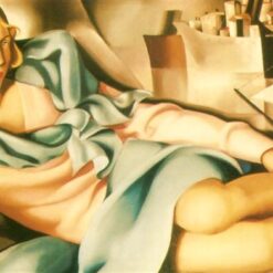 Tamara de Lempicka-Inspired "Portrait of Arlette Boucard" – Elegant Art Deco Portrait for Fine Art Collectors & Timeless Wall Décor | DaFen Village Studio