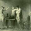 Dafen Village Hand-Painted “Psyche and Her Two Sisters” Inspired Rococo Mythological Oil Canvas for Art Aficionados