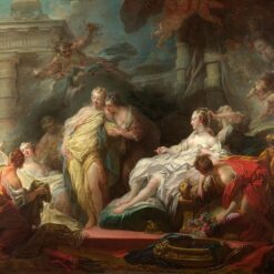 Dafen Village Hand - Painted “Psyche showing her sisters her gifts from Cupid” Inspired Rococo Oil Canvas