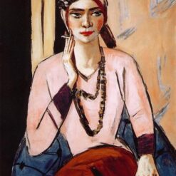 Museum-Quality Reproduction: Self-Portrait with Horn INSPIRED BY Max Beckmann