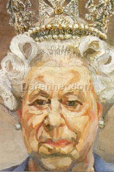 Hand – Painted Replica of Lucian Freud’s “Queen Elizabeth II” – 2000 – 2001 Inspired Dafen Village Artwork