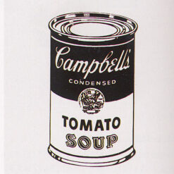 Authentic Andy Warhol Inspired Campbell's Soup Can (Tomato) Pop Art Still Life Silkscreen Print from 1978 Retrospective Series