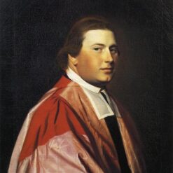 Authentic Handmade Oil Painting of Reverend Myles Cooper INSPIRED BY John Singleton Copley’s 1768 - 1769 Timeless Neoclassical Portrait at Columbia University