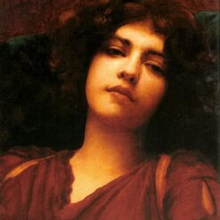 Custom - made Oil Portrait of 'Reverie (Study)' in the Vein of John William Godward's 1890 Neoclassical Style, Created in Dafen Village for Home Decorators Seeking an Artistic and Timeless Accent