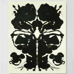 Exquisite Hand-Painted Oil Art Inspired by Andy Warhol's 1984 'Rorschach' Abstract Expressionist Creation - Perfect for Private Art Collections and Those Seeking Unique Artistic Expression from Dafen Village