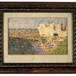 Custom-Made Oil Painting Inspired by Georges Seurat's 'Ruins at Grandcamp' (Ruines à Grandcamp) - Unique Creations Tailored to Your Taste by Dafen Village Studios