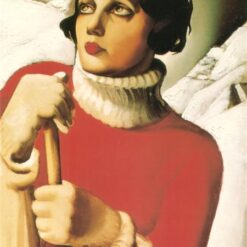 Tamara de Lempicka-Inspired "Saint Moritz" – Iconic Art Deco Portrait for Luxury Interiors & Classic Art Collections | DaFen Village Studio