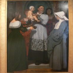 Exquisite 'Saint Vincent de Paul' Inspired Oil Painting by Jean - Leon Gerome, 1847 Style, from Dafen Village Studio