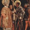 Authentic Northern Renaissance Style Oil Painting - 'Disputation of Saints Erasmus and Mauritius' by Grünewald - Dafen Village's Exclusive Creation
