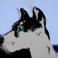 Exquisite Handmade Oil Painting Replica of Andy Warhol's 'Cats and Dogs (Cecil)' (1976) - Pop Art Animal Masterpiece from Dafen Village Studio
