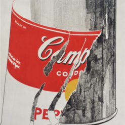 Highly Detailed 'Big Torn Campbell's Soup Can (Pepper Pot)' Style Pop Art Figurative Oil Painting Replica - After Andy Warhol's 1962 Original, from Dafen Village Artisans