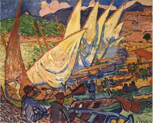 High-Quality Replica of Andre Derain’s “Fishing Boats, Collioure” – Dafen Village’s Exquisite Artwork for Interior Designers