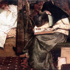 Customizable Oil on Panel Inspired by Alma-Tadema's "The Nurse" - Handmade in Dafen Village