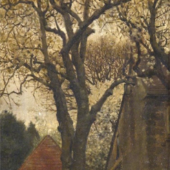 Exquisitely Hand-Painted Oil on Canvas Inspired by Sir Lawrence Alma-Tadema's 'Cherry Blossoms' (1875) - A Breathtaking Academic Landscape Replica by Dafen Village Artists for Art Aficionados and Nature Lovers
