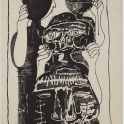 High - Quality 'Halloween' Style Figurative Oil Painting after Andy Warhol's 1949 Original - Lithography Inspired Creation from Dafen Village Artisans