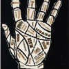 Stunning Handmade 'Hand' Figurative Oil Painting in Andy Warhol's 1959 Dada & Pop Art Style from Dafen Village Studio