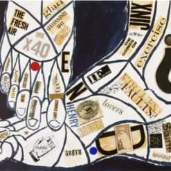 Highly Detailed 'Feet' Pop Art and Dada Inspired Figurative Oil Painting Replica - After Andy Warhol's 1959 Original, by Dafen Village Artisans