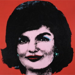 Highly Detailed 'Red Jackie' Style Pop Art Portrait Oil Painting Replica - After Andy Warhol's 1964 Original, from Dafen Village Artisans