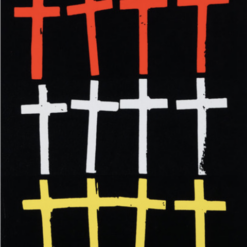 Limited Edition Andy Warhol - Style 'Crosses' 1981 - 1982 Pop Art Figurative Artwork on Linen, Hand - Finished with Acrylic and Silkscreen